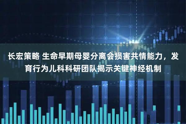 长宏策略 生命早期母婴分离会损害共情能力，发育行为儿科科研团队揭示关键神经机制